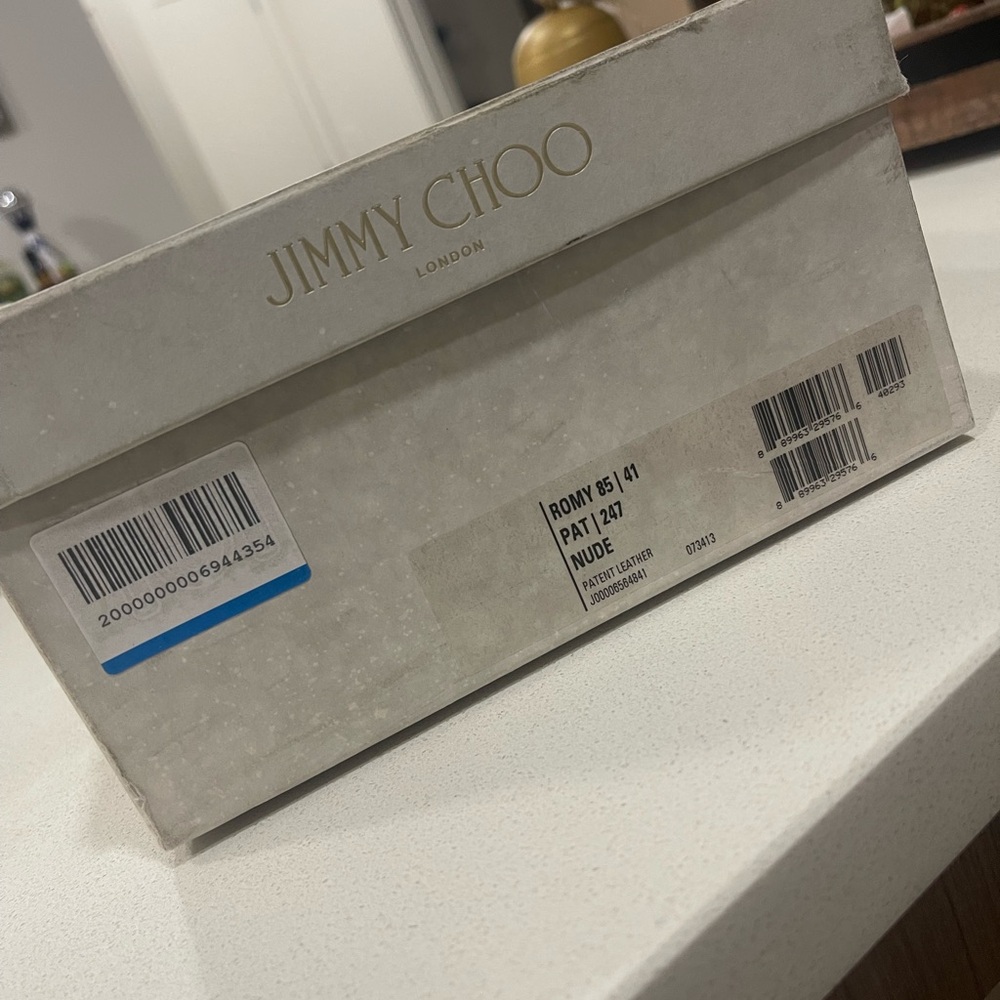 Jimmy Choo Romy 85 Nude Heels - Picture 8 of 9